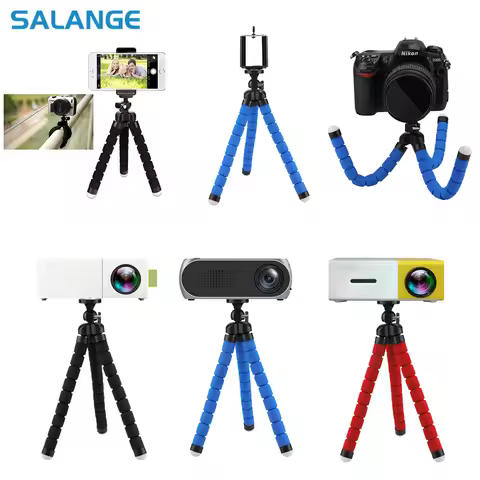Mini Tripod for Projector Camera IPhone Samsung Tripe Holder Clip Flexible Sponge Octopus Bracket Be