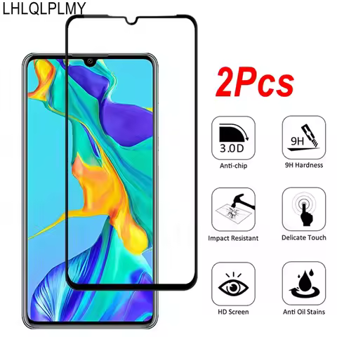 2Pcs Tempered Glass Protective For Huawei P Smart Z S Pro 2019 2021 Y5 Y7 Y6 2018 Y9 Prime Pura 70 8