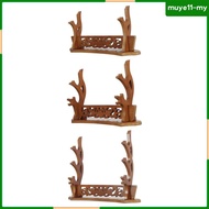 [MuyeadMY] Sword Stand Display Sword Rack, Wood Sword Holder, Wakizashi Japanese Samurai Gladius Swo