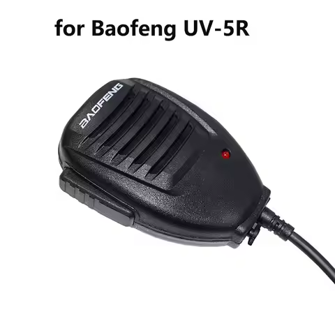 Waterproof PTT Shoulder Speaker Microphone for Baofeng Walkie Talkie UV-5R BF-888S UV-S9 PLUS UV-13