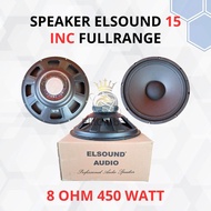 ELSOUND 15 Inch Fullrange 8 Ohm 450 Watt Audio Speaker for Mosques and Halls