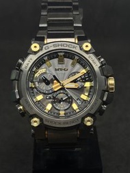 ⭕️⭕️已停產極新兩條帶MTG-B3000BDE⚫️ 二手中古 CASIO G-SHOCK MTG-B3000系列 MTG-B3000BDE-1A 黑金色 藍牙連接手機 200M防水防震 太陽能電池 