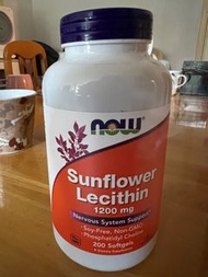 NOW Foods 向日葵卵磷脂，1200毫克，200粒軟凝膠
