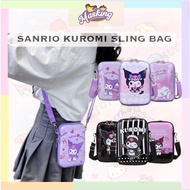 SANRIO Kuromi Beg Budak Perempuan Kuromi Cartoon Corssbody Kids Sanrio Kuromi Shoulder Beg