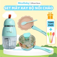 Blender Set and Slow Cooker Set, Flower Pots and Pans for Baby Weaning - NICEBABYVN