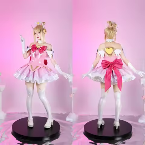 Overwatch Juno Cosplay Costume Juno The Magical Girls Lolita Pink Dress Game Suit Halloween Party Ro