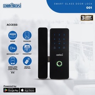 SMART GLASS DOOR LOCK DEKKSON G01 BLACK