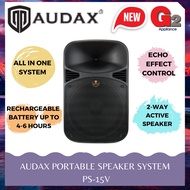 AUDAX 15" PORTABLE SPEAKER SYSTEM  PS-15V