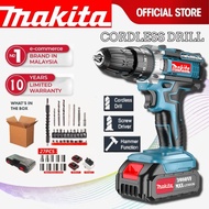 Makita Drill Cordless Drill Batteri Impact Drill Rechargeable Battery Dril Mesin