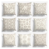 Abstract Denim Taupe Series Aesthetic Printed Sofa Cushion Cover 45x45 cm Cushion Cover 45x45cm