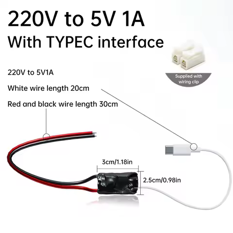 220V To 5V 1A/2A Wireless Video Camera Power Transformer Household Power Supply WiFi Monitoring Adap
