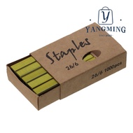 YANGYANG 1000Pcs Staples per Pack Colored Staples, 26/6 6 Colors 26/6 Standard Staples, Colorful Met