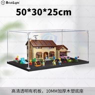 Acrylic Display Case/ Box Kotak pameran akrilik rumah Simpson sesuai untuk kotak debu lutsinar lego 