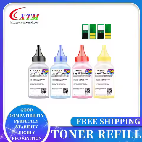 Compatible CF400A Toner with Chip CF400A CF401A CF402A CF403A for HP M252dw M252n M277dw M277n M274n