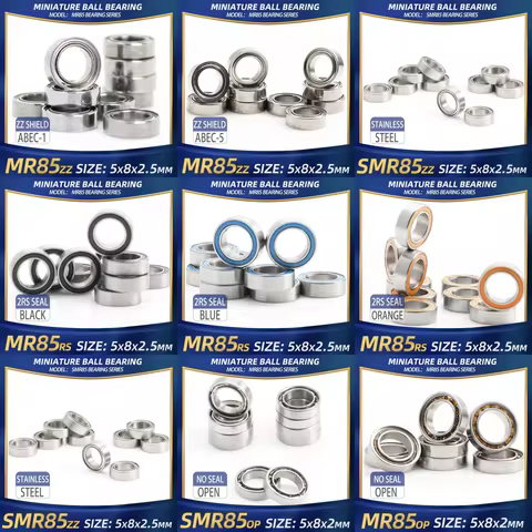 FUSHI MR85 ZZ Bearing 5x8x2.5 mm 10Pcs MR85ZZ RS 2RS MR85Open Handpiece Bearings For Video Card High
