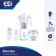 Cosmos CB832 PC Blender dan Pelumat / Chopper CB-832 PC (2 Liter) 4 in 1