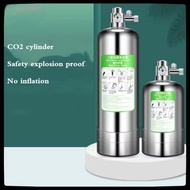 Plants Tank Carbon Dioxide CO2 Bottle Stainless Steel Cylinder 1L/2L Reactor Aquarium DIY CO2 Cylind