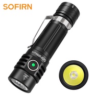 Sofirn 1800lm SC18ไฟฉาย EDC USB C ชาร์จไฟได้ SST40 LED 18650 Tir Optics เลนส์โคมไฟพร้อมไฟแสดงสถานะพลังงาน