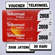 Voucher Data Telkomsel 30 hari full 24Jam  area Jateng-DIY