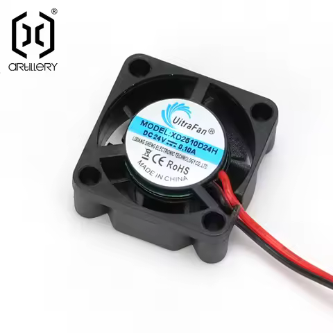 Artillery X3-Pro/Plus 3D Printer Cooling Block Cooling 2510 Fan Heat Sinks Radiator 24V XD2510D24H O