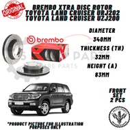 TOYOTA LAND CRUISER URJ202 / UZJ200 FRONT 100% BREMBO BRAKE DISC ROTOR