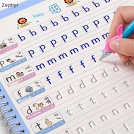 Zephyr 3D Grooved Reusable Kids Calligraphy Copybook for Numbers Handwriting Practice Children Presc