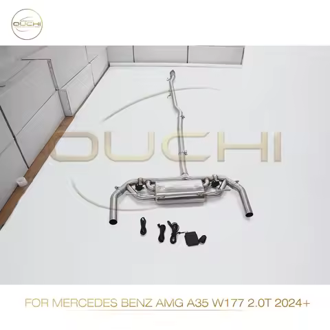 OUCHI Factory Direct Sales SS304 Catback for Mercedes Benz AMG A35 W177 2.0T 2024+ Exhaust With Elec