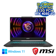 【記憶體升級特仕版】MSI Cyborg 15 A13VE-650TW 黑 15.6吋電競筆電 (FHD IPS 144Hz/Intel i5-13420H/16G+16G DDR5/512G PCIE SSD/NVIDIA RTX 4050 6G/WIN 11)