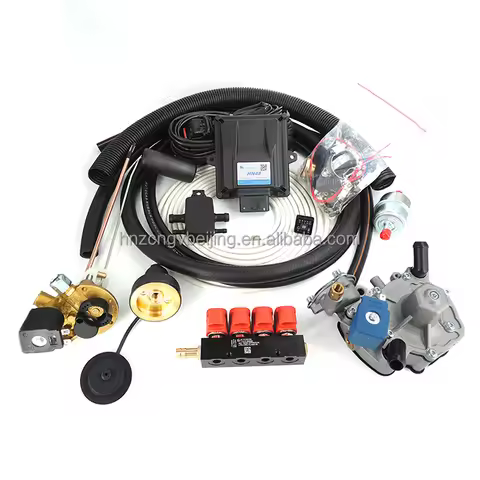 HN48 The Gasoline To Cng Lpg Kit Electronic Control System Includes Ecu Switch And Sensors For 3/4/6