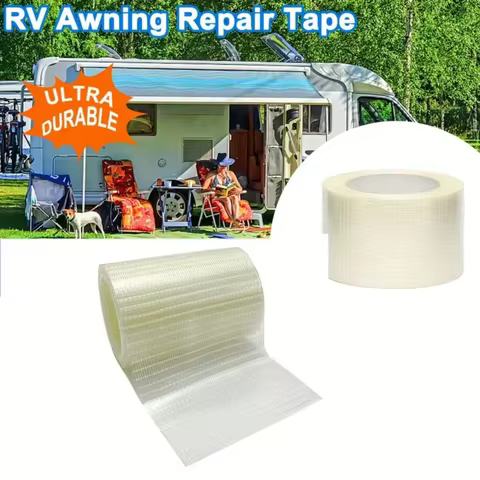 1Roll RV Awning Repair Tape Waterproof Sealant Sunshade Tent Canopy Patch For Boat Covers Shade Stru
