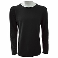 AMICA K810 German Velvet Men's Round Neck Thermal Top (Black) 1 Piece In Style Optional [Small San M