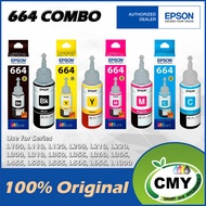 Epson Original Refill Ink -T664 664 Set L200/210/220/300/310/350/355/360/365/445/550/555/565/664