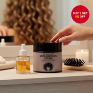 Curl Enhancing Moisturizing Cream for Deep Conditioning and Styling Wavy and Curly Hair  Krim Pelemb