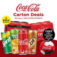 [COKE CARTON DEALS] 48 Cans Coca-Cola Classic/Less Sugar/Zero Mini Drinks