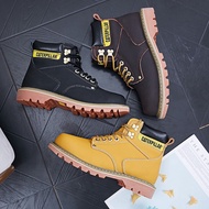 Caterpillar Tooling High Top Martin Boots Men and Women Leather Short Boots Waterproof Non-slip Hiki