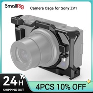 SmallRig Light Weight Cage for Sony ZV1 Camera with Wooden Handgrip for Sony ZV1 Camera Vlogging Cage 2938