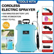 15L/8L/5L Pam Racun Bateri Garden Pressure Sprayer Electric Knapsack Battery Sprayer Pump Rechargeab