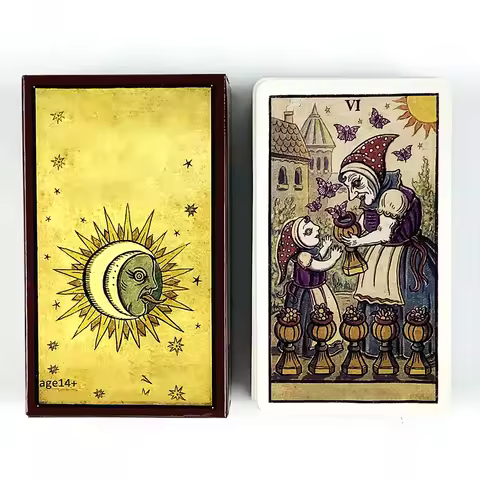 Tarot Cards English Visions Divination Illustrated Edition Borad Playing Games,Party Game Cards For 
