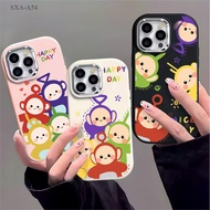Cute Teletubbies Mobile Phone Case Samsung A16 S22 S23 S24 S25 Ultra Fe A54 A71 A35 A03 A51 A06 Cart