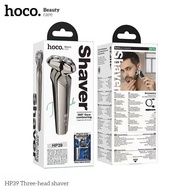HOCO HP39 เครื่องโกนหนวดไฟฟ้า 3 หัวโกน มอเตอร์ 3500 RPM หมุน 360° พร้อมจอแสดงผลดิจิตอล hc6