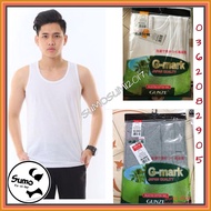 GMARK MEN'S TRACK SHIRT ( GUNZE ) 100% KNITTED COTTON WITHOUT SEWING. Real photo.