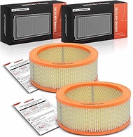 A-Premium 2-PC Engine Air Filter Compatible with Ford F-100, F-150, F-250, F-350, E-100 E-150 E-200 