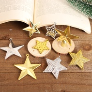 Christmas Tree Top Star Five-Pointed Star Pointed Star Five-Star Christmas Garland Flat Five-Star Th