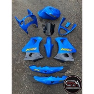 KAWASAKI NINJA DOUBLE R KR 150 RR BODY COVERSET STICKER TANAM 2 TONE BLUE BIRU SEKALI TANK ( 2 KOTAK
