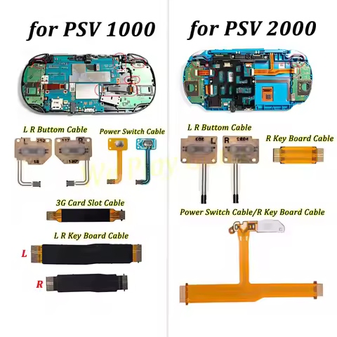 1/5/10PCS Replacement For PSV 1000/2000 L R Left Right Switch Button Key Board Connect Flex Ribbon C