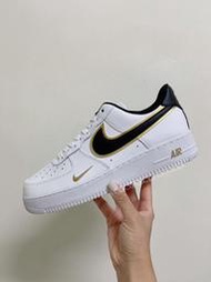 S.G Nike Air Force 1 '07 LV8 DA8481-100 Gold AF1 鑲金 白黑金 雙勾