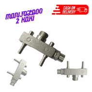Manifold Pompa Rotax Pertamini Pom Mini 2 Cabang Kaki Untuk Instalasi Mesin Pom Mini