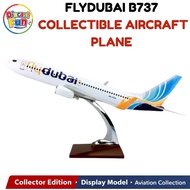 40cm 1:111 Fly Dubai Boeing B737-800 Diecast Aircraft Model Alloy Airplane Collectible Educational T