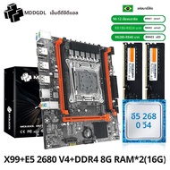 MOUGOL X99 Gamingเมนบอร์ดชุดIntel Xeon E5 2680 V4 & DDR4 8Gx2 2133MHz Dual Channel ECC RAM M.2 NVMEส