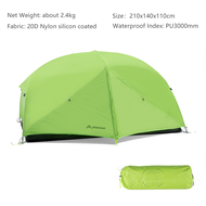 BSWOLF 2 Person Camping Tent 20D380T nylon Double Layer Breathable Waterproof windproof professiona
